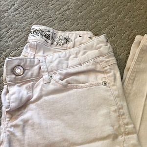 Blush color EXPRESS jeggings || size 4